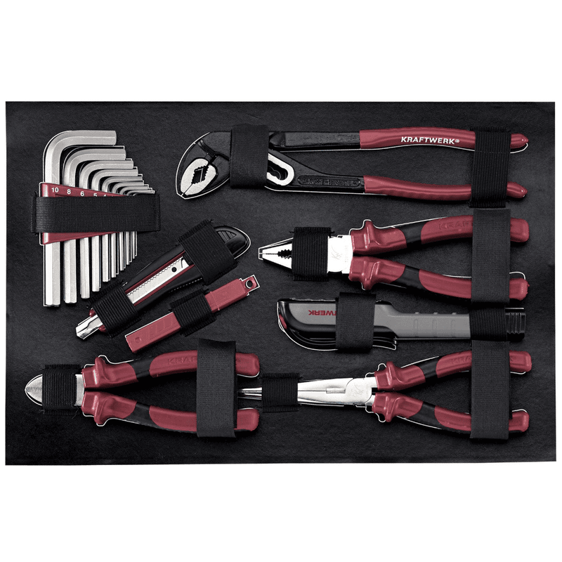 KRAFTWERK PRO LINE Werkzeugkoffer, 1/4", 123-teilig, inkl. Werkzeug