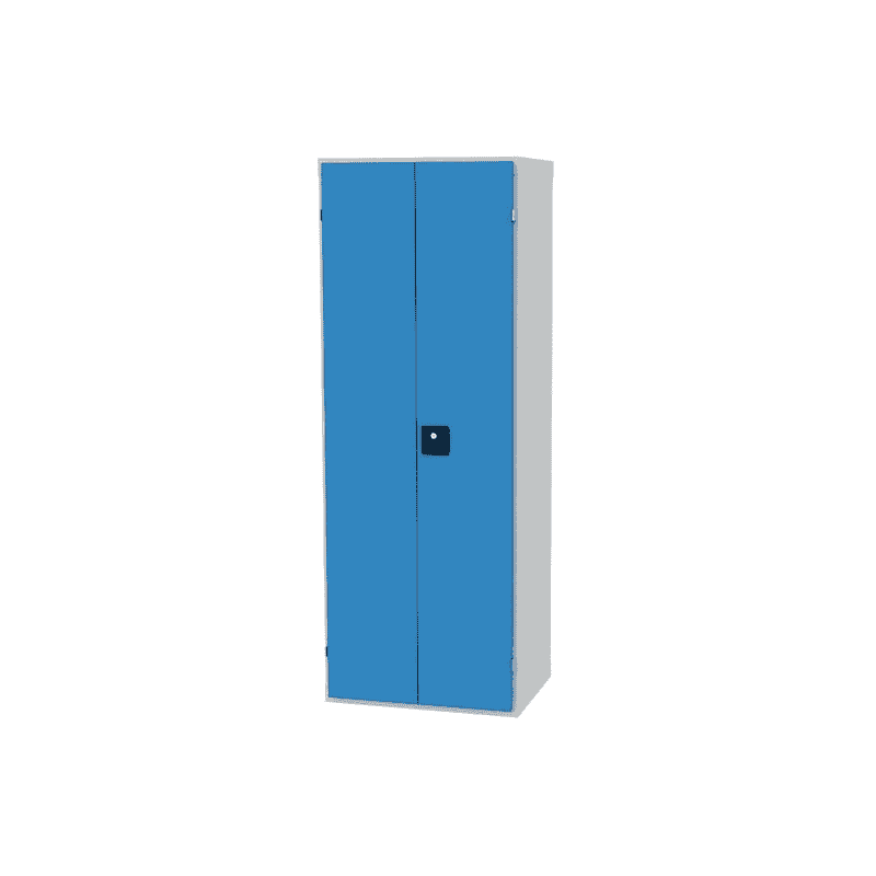 Gehäuse Werkstatt-Schrank mit 2 Flügeltüren, Tiefe 500 mm, R 24-16, in zwei Höhen