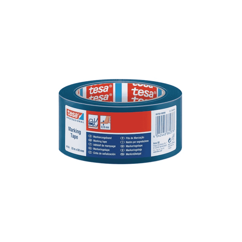 Bodenmarkierungsband tesa 60760, PVC, 50 mm x 33 m, in diversen Farben