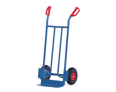 Fetra Diable en tube d'acier, hauteur 1150 mm, pelle standard