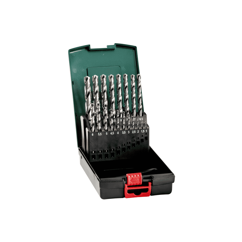 Metabo HSS-Metallbohrer-Kunststoffkassette "SP", HSS-G, 19-teilig