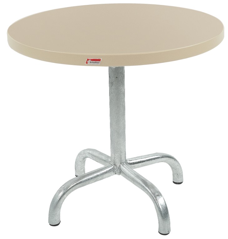Schaffner Table d'appoint Säntis avec plateau métallique, en diverses couleurs