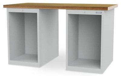 Bedrunka+Hirth Reihenwerkbank mit 2 Leergehäuse, R 18-24, Nutzhöhe 700 mm
