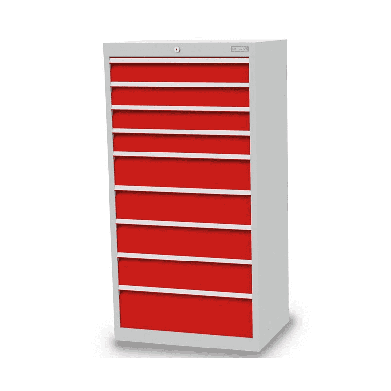 Bedrunka+Hirth Armoire à tiroirs, profondeur 500 mm, R 24-16, nombre de tiroirs 9