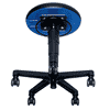 Allround Hocker Bimos 9463 mit Rollen, höhenverstellbar, schwarz
