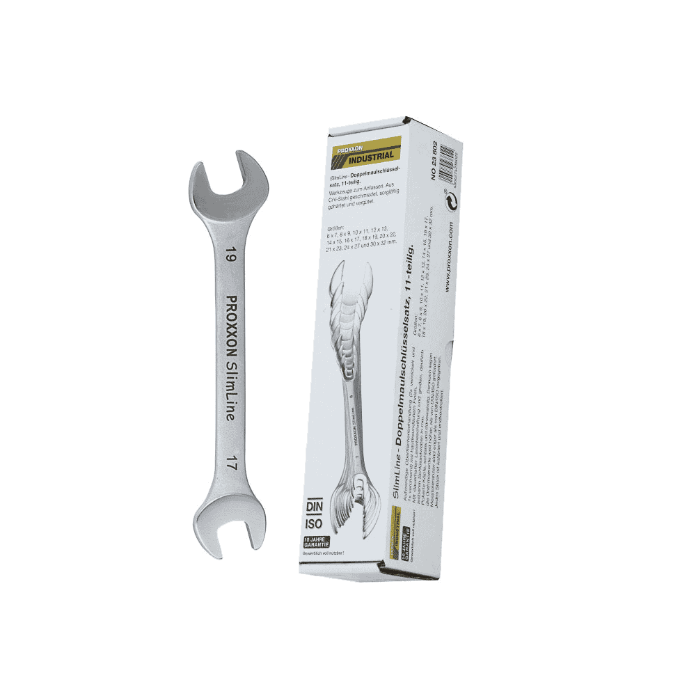 Proxxon SlimLine Jeu de clés à fourche double, 6 - 32 mm, 11 pièces