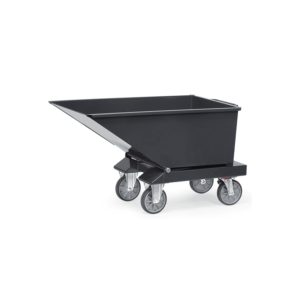 Fetra Muldenkipper ohne Ablasshahn "GREY EDITION" 250 Liter Inhalt, 750 kg Tragkraft