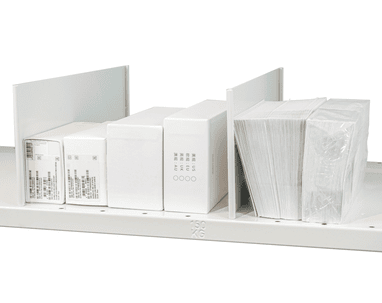 Schulte tôle de séparation enfichable autoportante pour tablettes MULTIplus85/150, gris clair RAL 7035
