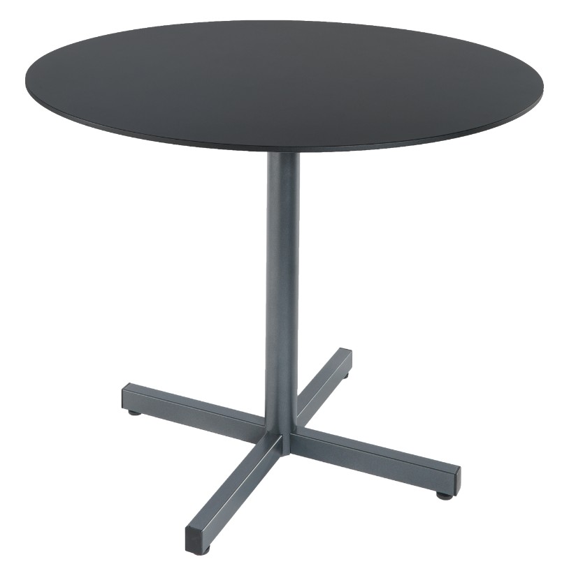 Schaffner Table de bistrot LUZERN en fibre de verre, ronde, rabattable, disponible en plusieurs versions