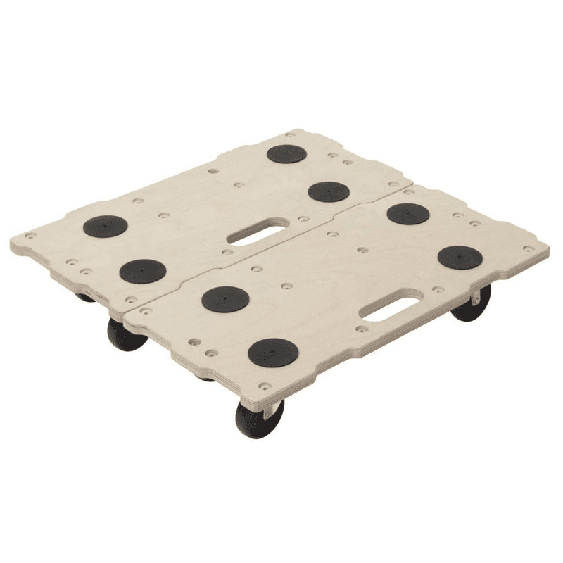 Wolfcraft Puzzle Boards Möbelroller FT 400 Birkensperrholz Tragkraft 200 Kg Naturbelassen