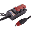 Steffen Multiprise PROFESSIONAL, prises de courant T25, 16 A, GdV 5 x 2.5mm², IP55, noir/rouge, différents versions