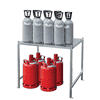 Support pour bouteilles de gaz GFG-2 pour conteneur à bouteilles de gaz GFC-M, jusqu'à 11 kg