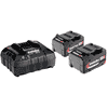 Metabo Basis-Set 18 V Li-Ion 4.0 Ah, 2 x Akkus und Ladegerät ASC 55