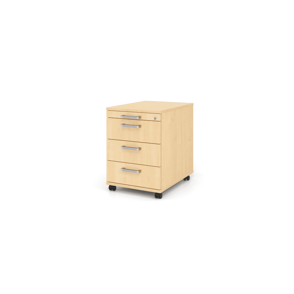 Caisson roulant Zermatt avec 4 tiroirs, fermeture automatique Soft Stopp, en diverses versions