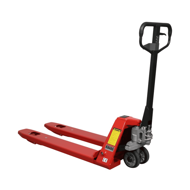 RAVAS Handhubwagen iPT Essential / Palettrolli mit Waage, Tragkraft 2000 kg, Anzeigeschritt 0,5 - 1 kg