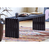 Banc rustique, deux couleurs, deux longueurs, avec ou sans étagère