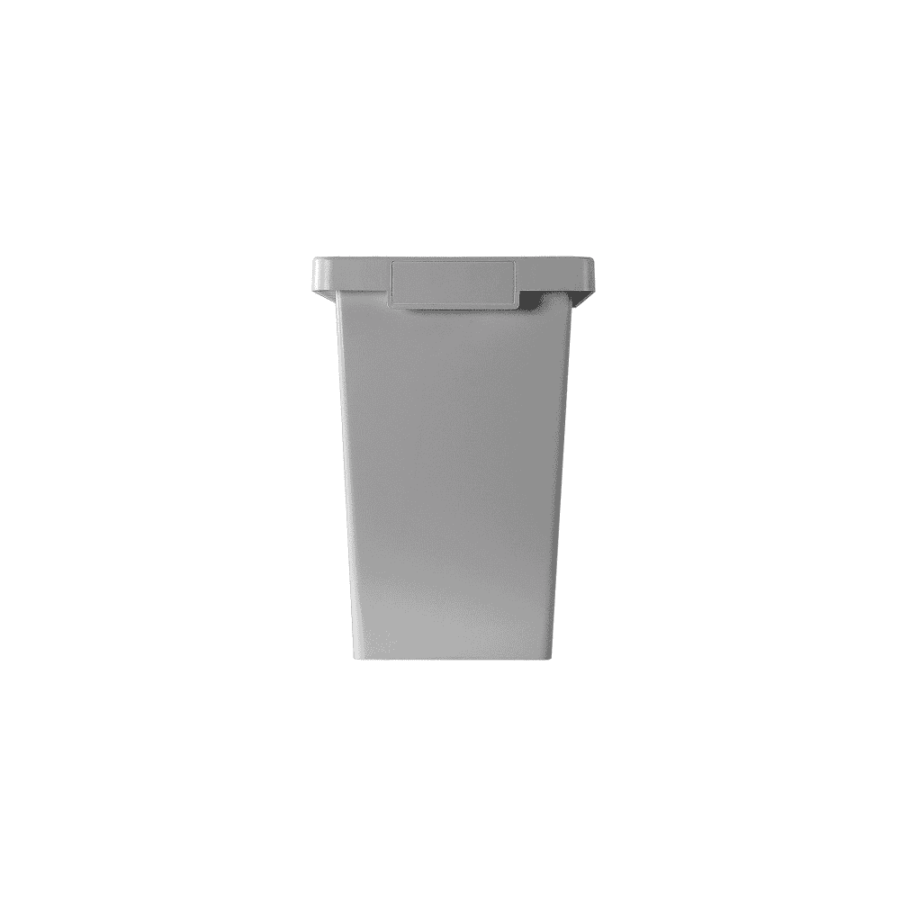 Poubelle plastique trois compartiments 40 l, pour le tri des déchets