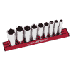 KRAFTWERK PRO LINE langer Zoll-Stecknuss-Satz MAGALU 3/8", 9-teilig, S2 Qualität