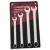 KRAFTWERK PRO LINE Ring-Maulschlüssel-Satz, 4-teilig, 24–32 mm, im Rolletui