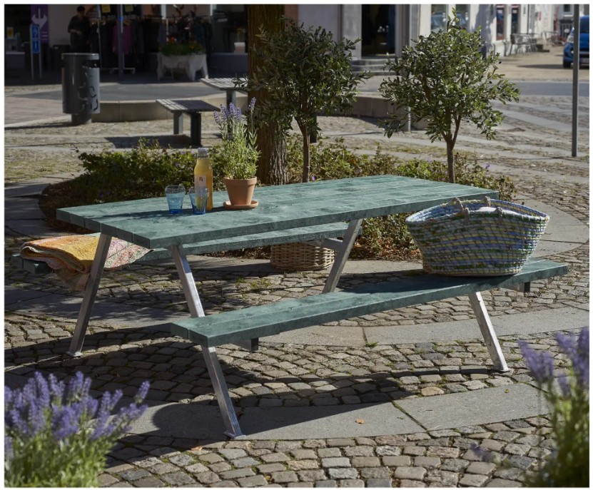 PLUS Alpha Ensemble de mobilier de jardin ReTex, longueur 177 cm, disponible en plusieurs modèles