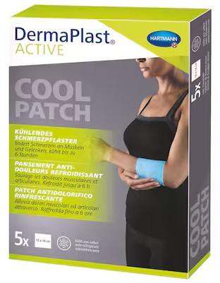 Patchs antidouleur DermaPlast Active, 100 x 140 mm, boîte de 5 pièces