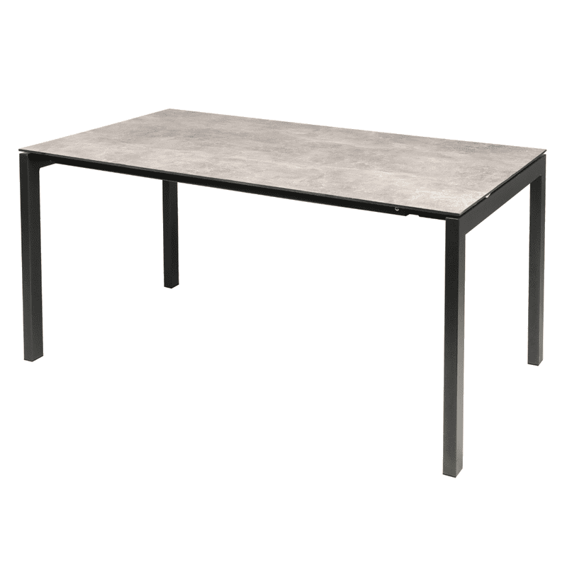 Schaffner Table de jardin LUZERN en fibre de verre extensible, L x L 2200/2800 x 1000 mm, disponible en 3 versions