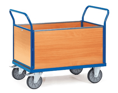 Fetra Chariot de transport à quatre parois, capacité de charge jusqu'à 600 kg, quatre dimensions différentes