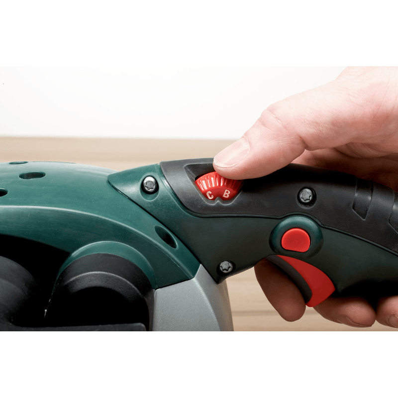 Metabo Ponceuse à bande BAE 75, 1010 watts, avec socle de machine