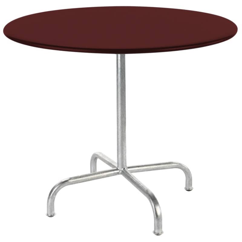 Schaffner Table de jardin ronde Rigi, résistante aux intempéries, rabattable et stable, en diverses exécutions