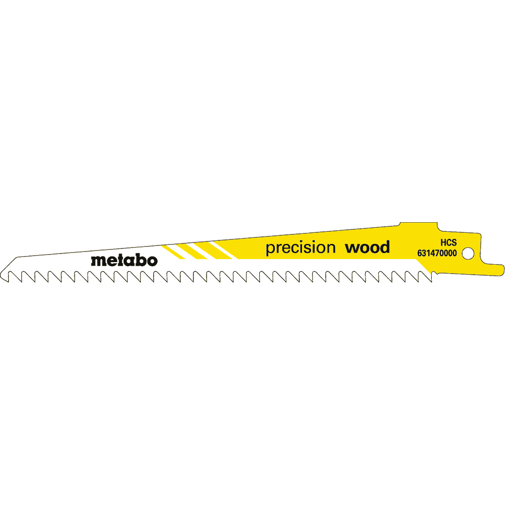 Metabo Säbelsägeblatt "Precision Wood" 150 mm x 1.25 mm, 2 Stück