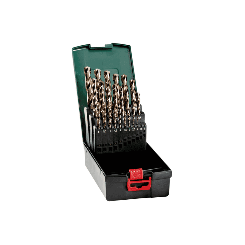 Metabo HSS-Metallbohrer-Kunststoffkassette "SP", HSS-CO, 25-teilig