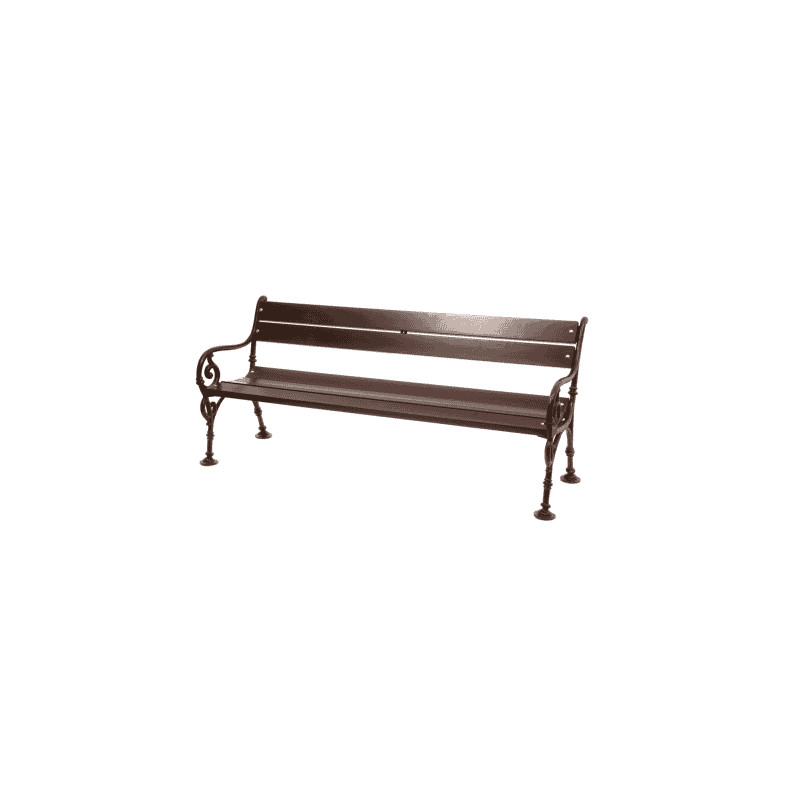 Banc de jardin Wien avec dossier et accoudoir