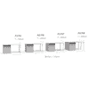 Biohort toit latéral taille L pour abri de jardin AvantGarde® et AvantGarde® ECO, A1-A8, en 3 couleurs