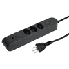 Steffen Steckdosenleiste IQ PRO, T13 Steckdosen, 1 x USB-A (18W), 1 x USB-C PD (20W), 10 A, IP20, 3 m Kabel, diverse Ausführungen