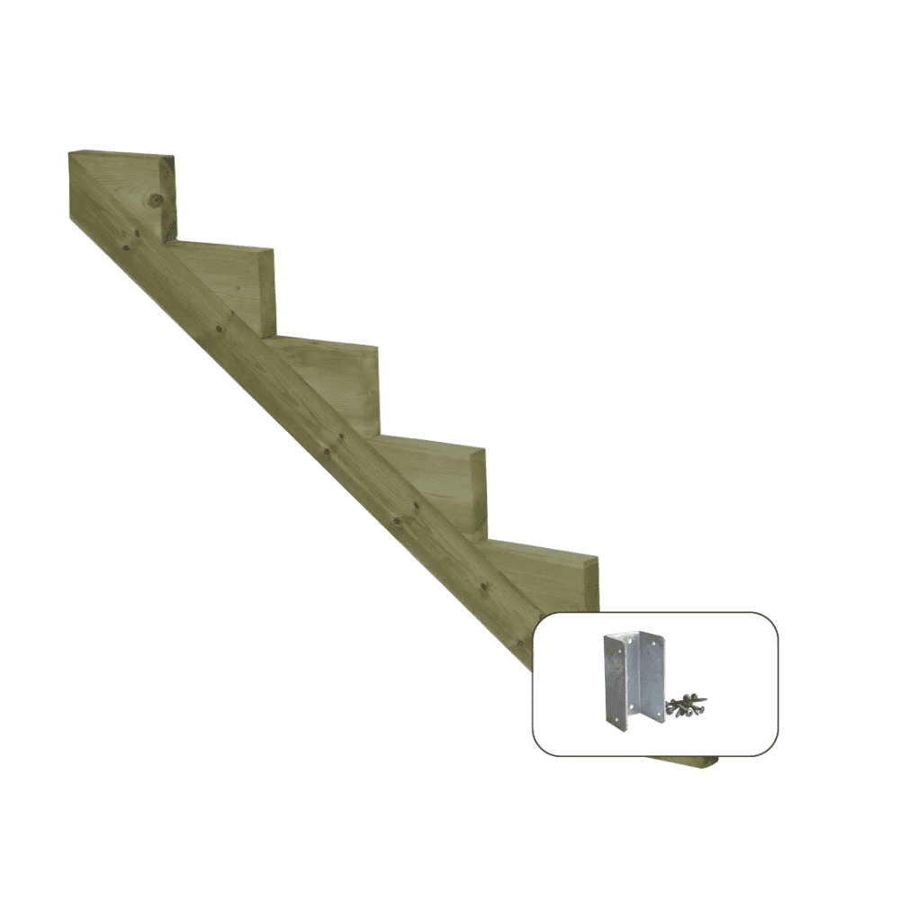 PLUS Limon d'escalier à 34,2°, profondeur de marche 250 mm, disponible en plusieurs versions