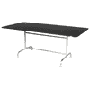 Schaffner Table métallique Rigi avec plateau en acier rabattable, en divers modèles