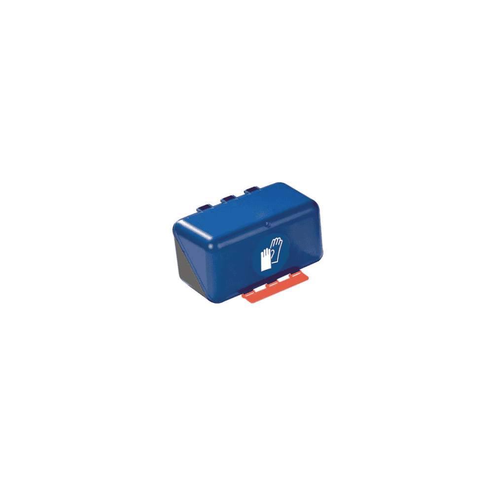Boîte de rangement pour gants de protection, L236xP120xH120 mm, bleu