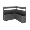 biohort Sichtschutz mit Acrylglas für Pflanzbeet Belvedere® L-Form, in 3 Farben und 3 Grössen