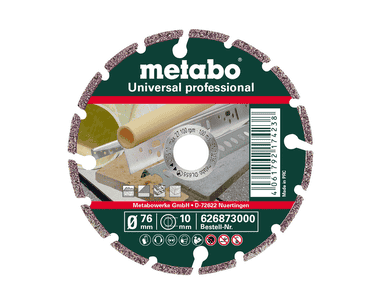 Metabo Diamanttrennscheibe "UP" Universal "professional", 76 x 10 mm