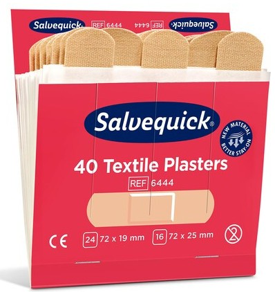 Pansements textiles, Salvequick 6444, paquet de 6 x 40 pièces