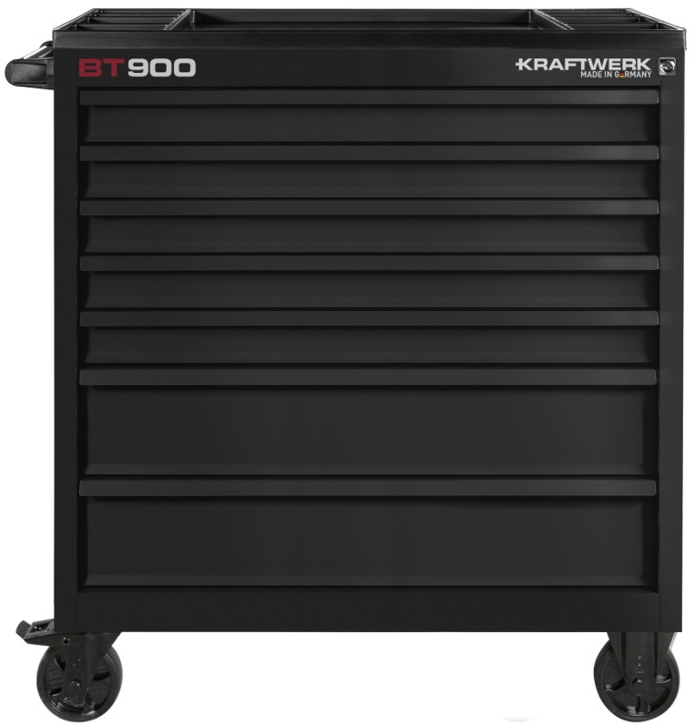 KRAFTWERK BT900 BT LINE Wertkstattwagen, 7 Schubladen, schwarz, 290-teilig BxTxH 919x474x1000 mm