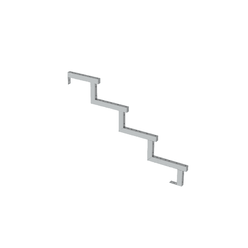 PLUS Limon d'escalier à 34,2°, profondeur de marche 280 mm, disponible en plusieurs versions