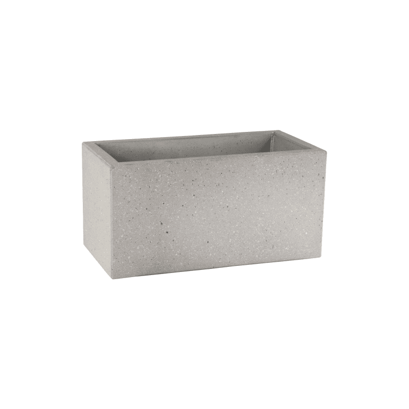 Rechteckiger Blumenkasten aus Beton
