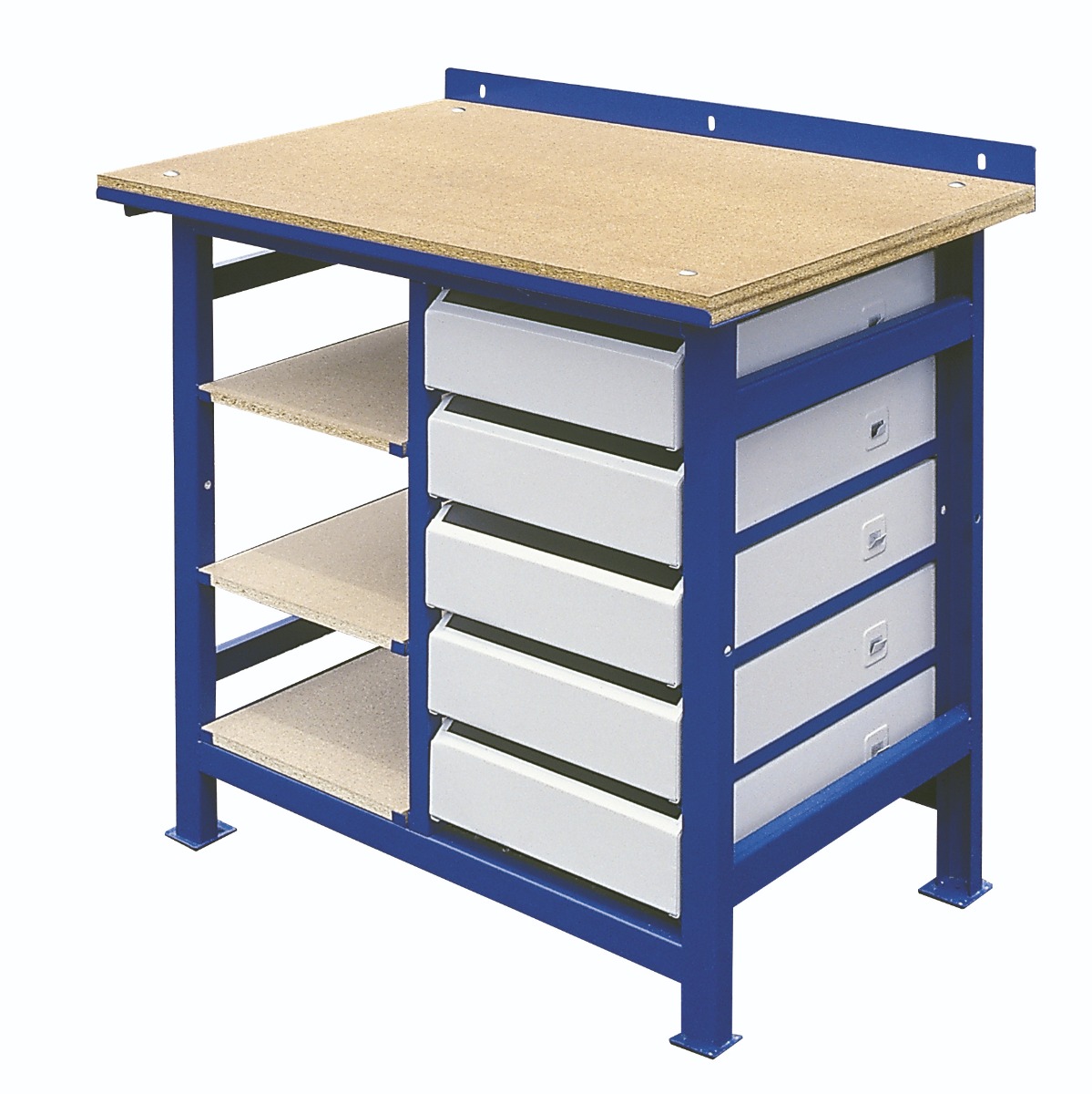 Tables de travail avec plan de travail en bois de différents modèles