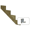 PLUS Limon d'escalier à 34,2°, profondeur de marche 250 mm, disponible en plusieurs versions