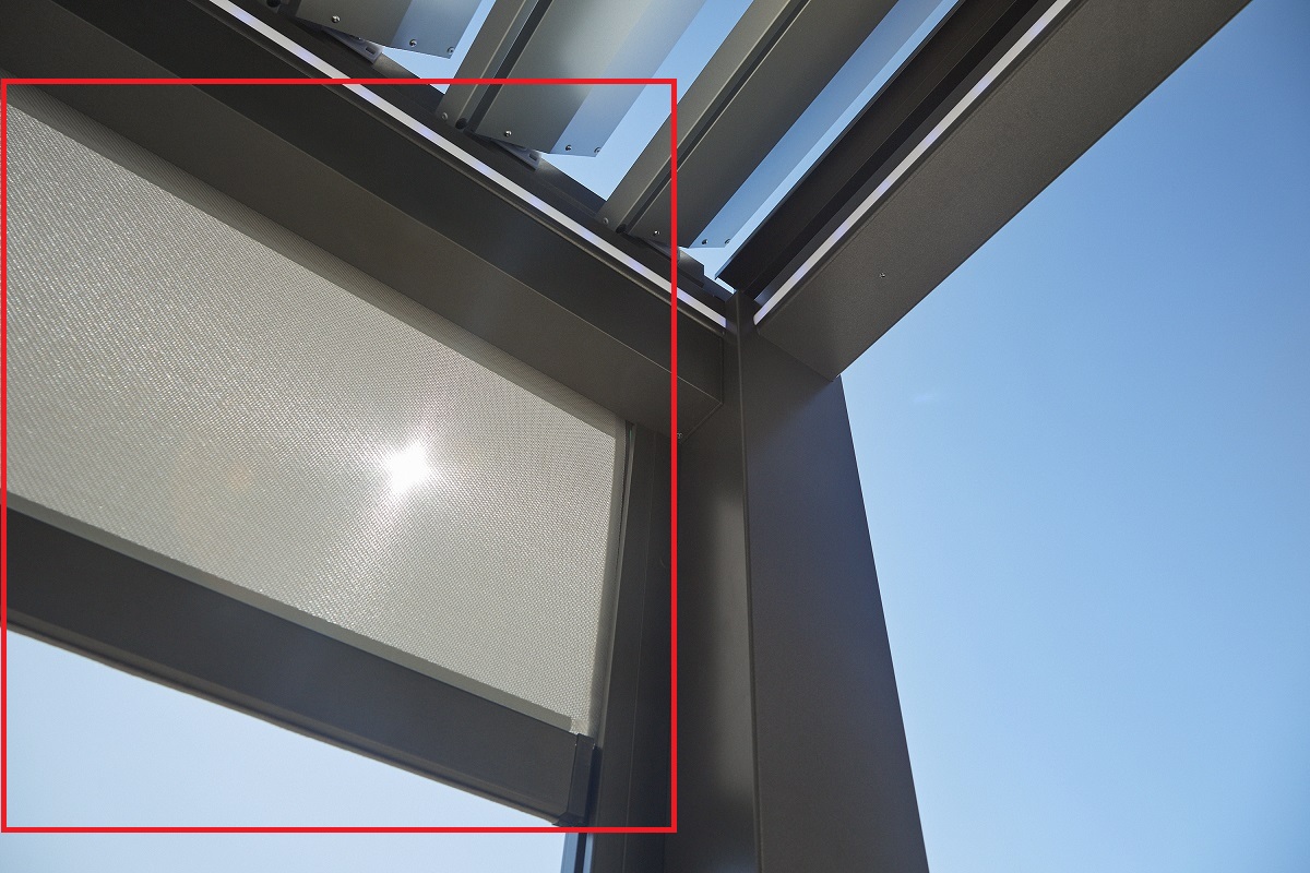 Biohort Sonnenschutzrollo elektrisch - Zubehör zu Pergola, in 3 Farben