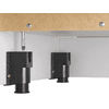 Aktenschrank Rhone mit Milchglastüren, 800 x 420 x 2004 mm, Rahmen silber, in diversen Farben