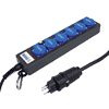 Steffen Steckdosenleiste PROFESSIONAL, T13 Steckdosen, 10 A, GdV 3 x 1.5mm², IP20, schwarz/blau, diverse Ausführungen