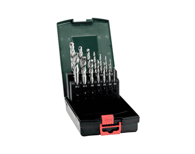 Metabo Set de tarauds pour machines, HSS-G, 14 pièces