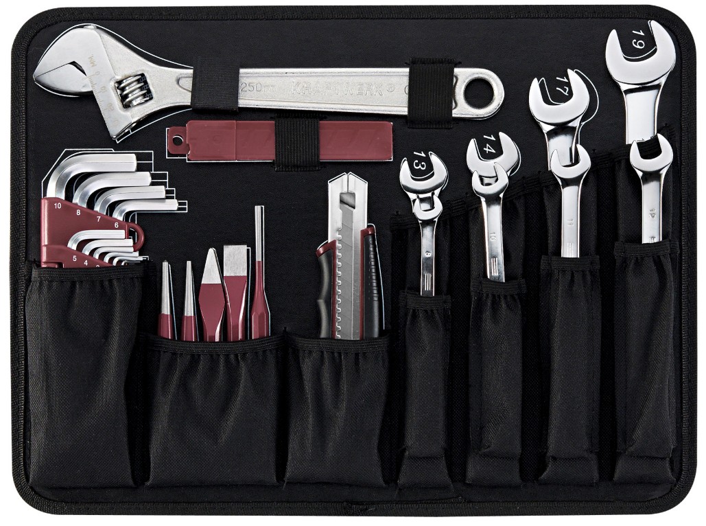KRAFTWERK coffret à outils professionnel en aluminium, PRO LINE, outils inclus, 151 pièces